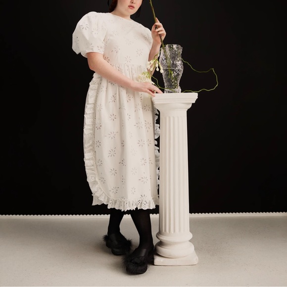 Simone Rocha x H&M Eyelet Embroidery Dress, S - Picture 7 of 8